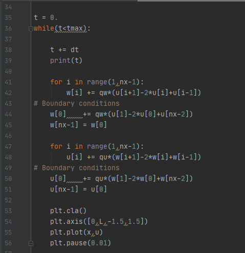 Below is the Python program used to solve the wave | Chegg.com