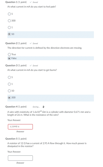 Solved I'm not sure if my answers are correct and I need | Chegg.com