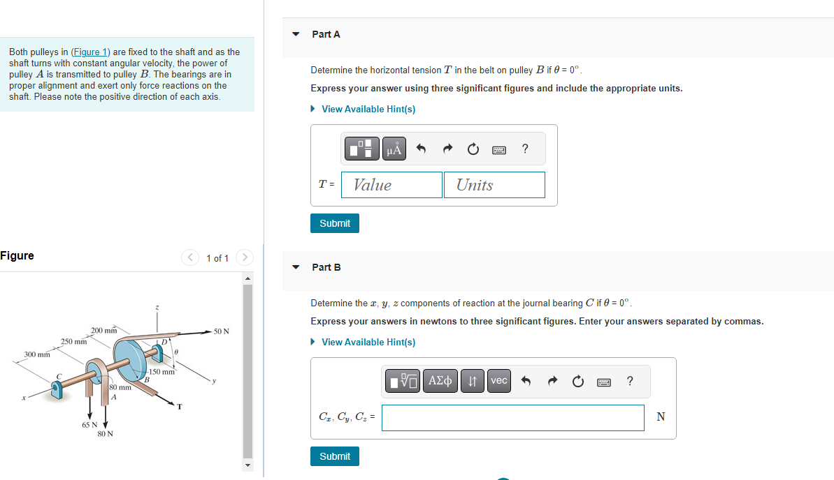 Solved Both pulleys in are fixed to the shaft and as the | Chegg.com