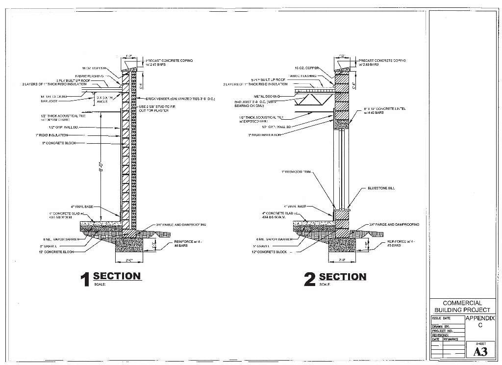 Determine the concrete in Appendix C drawings for the | Chegg.com