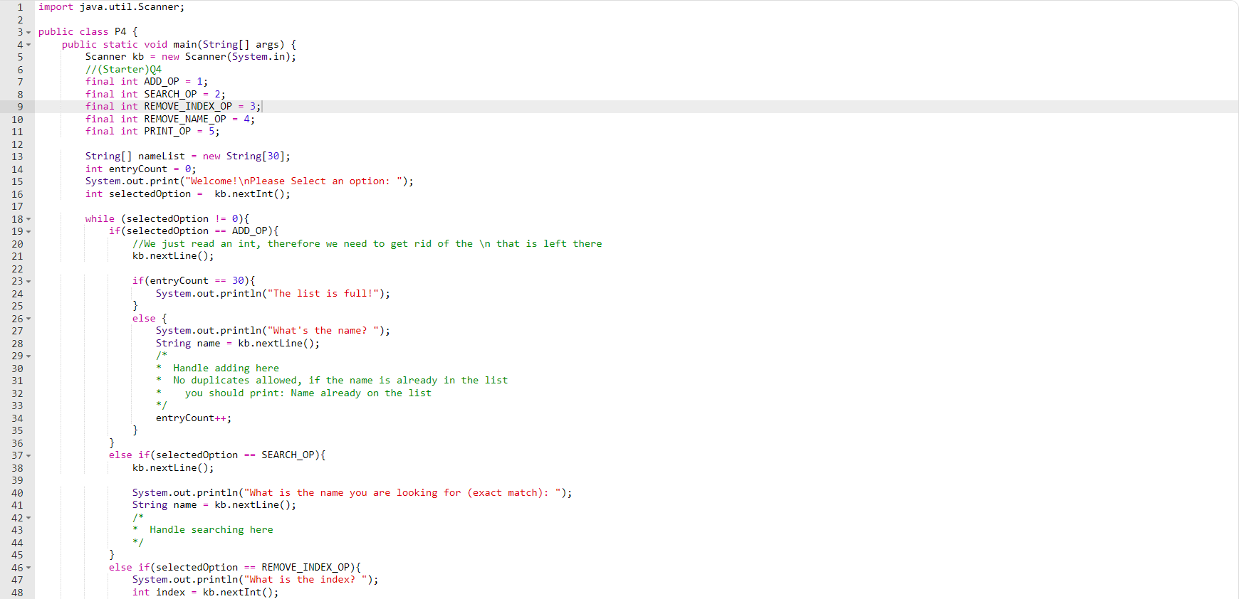 Solved Now, we will write a program that will use all the | Chegg.com