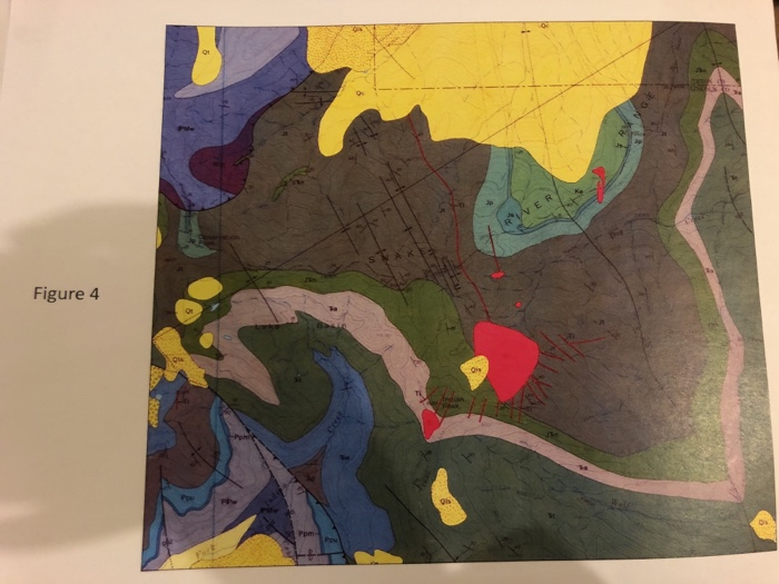 Solved Examine The Geologic Map In Figure 4 1) In The | Chegg.com