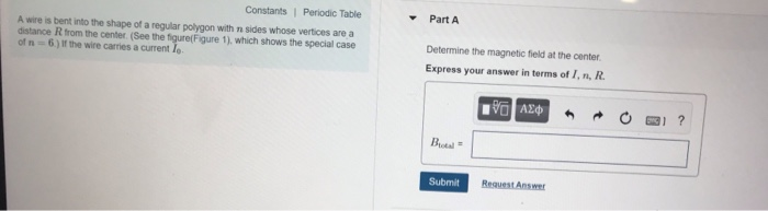Solved Part A Determine the magnetic field at the center. | Chegg.com