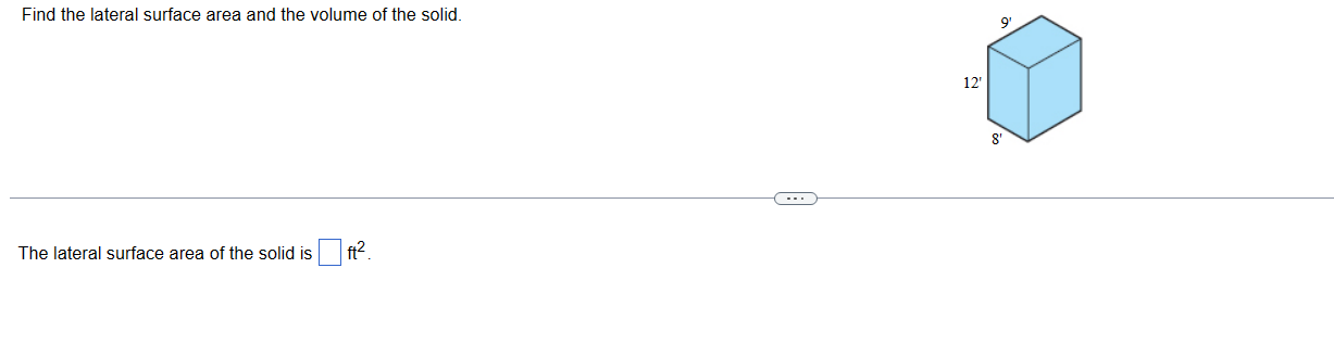 formula for lateral surface area of a right solid