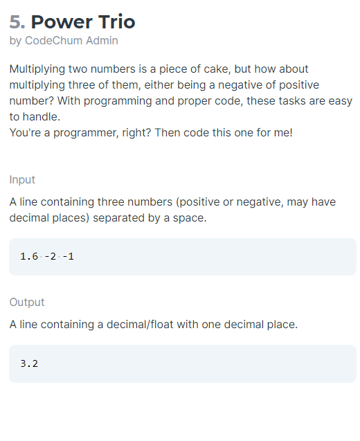 Solved 1. Triple Slash by CodeChum Admin Samurais are so | Chegg.com