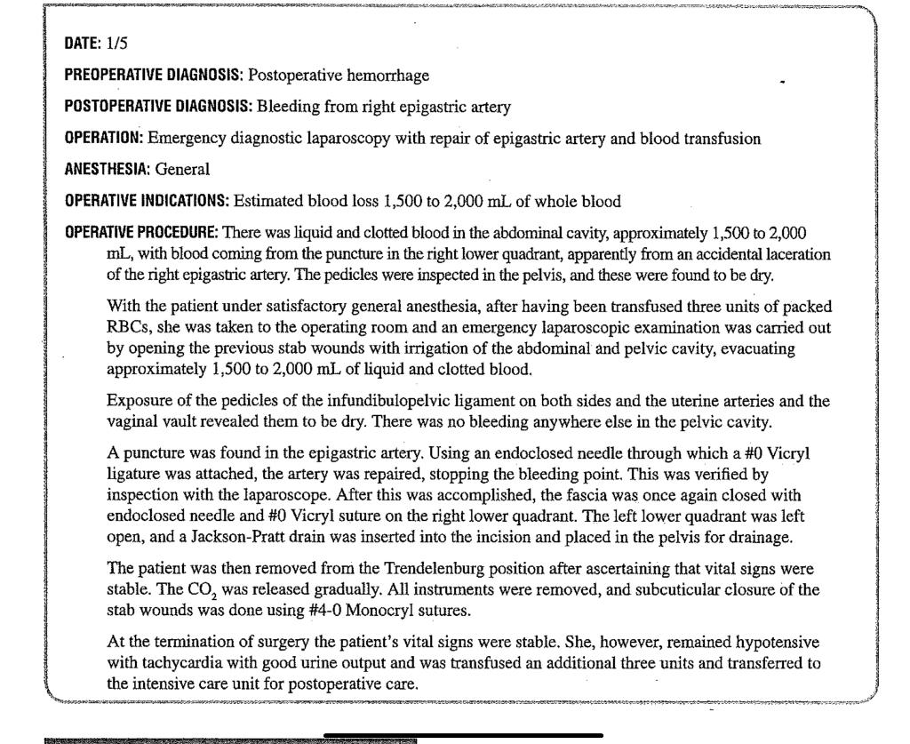 Solved జ టల Date 1 5 Preoperative Diagnosis Postoperative Chegg Com