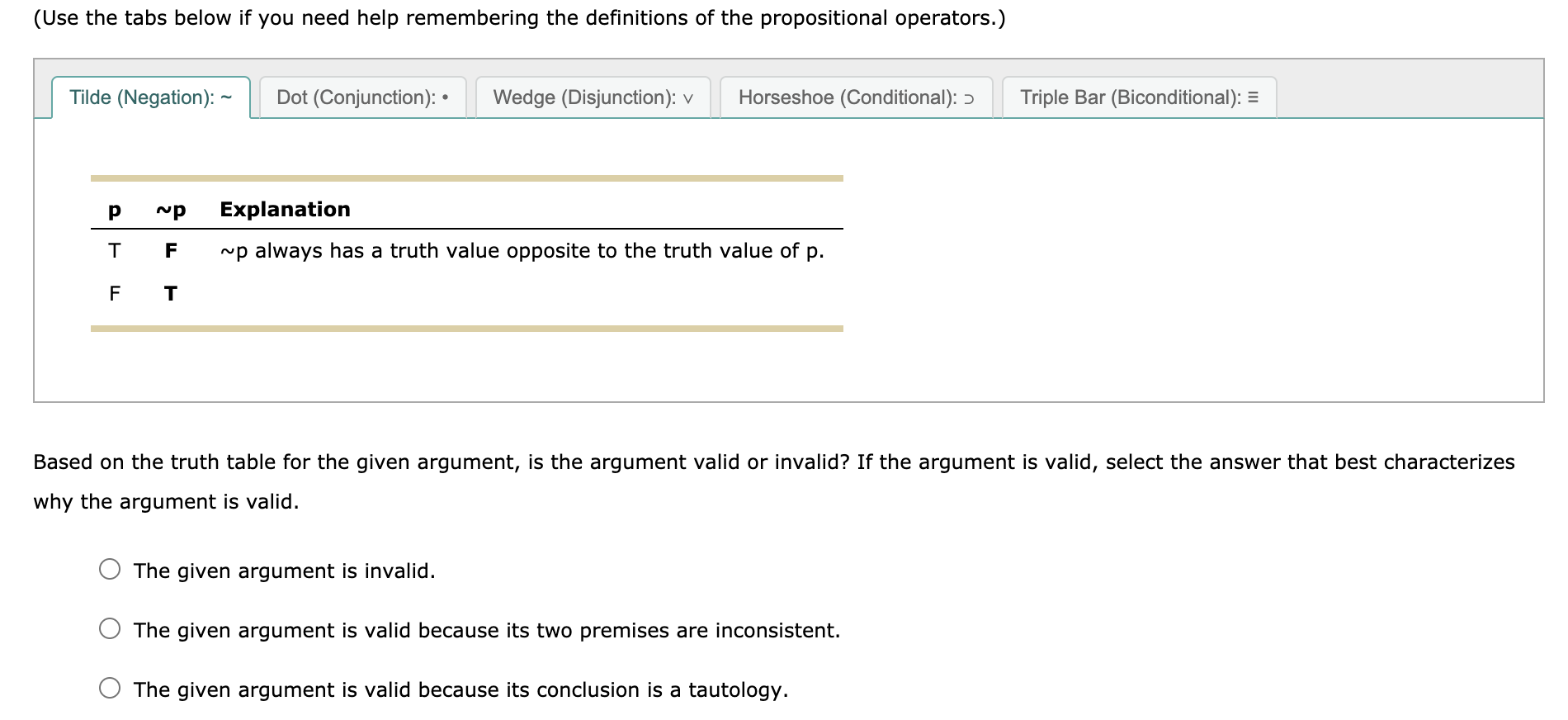 Solved Complete the following truth table for the given | Chegg.com