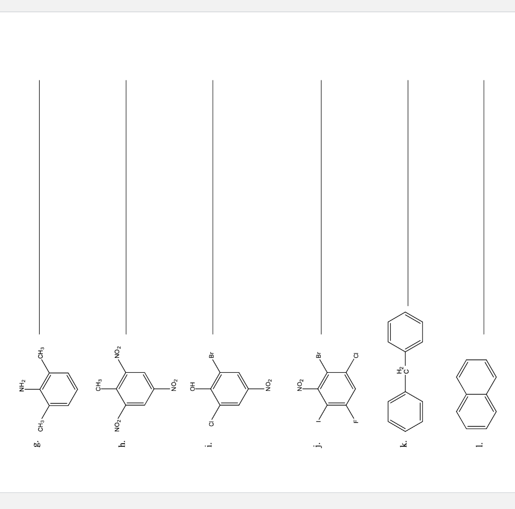 Solved 1. Give The IUPAC Name For The Following Compounds. | Chegg.com