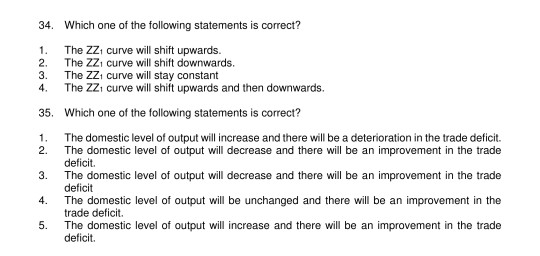 Solved Questions 34 and 35 are based on the following | Chegg.com