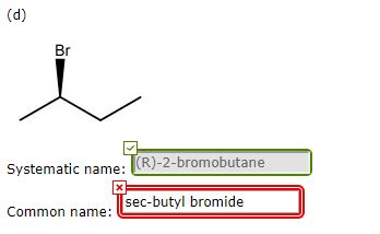 Solved Systematic name: (R)-2-bromobutane sec-butyl bromide | Chegg.com