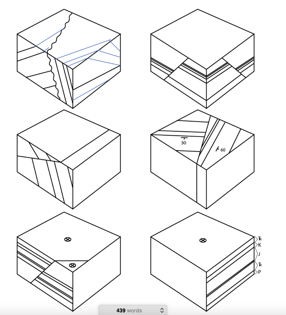 Solved Use appropriate map symbols on the top face of the | Chegg.com