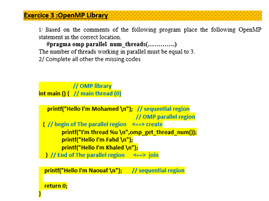 Solved Exercise OMP Obray Based on the comments of the | Chegg.com
