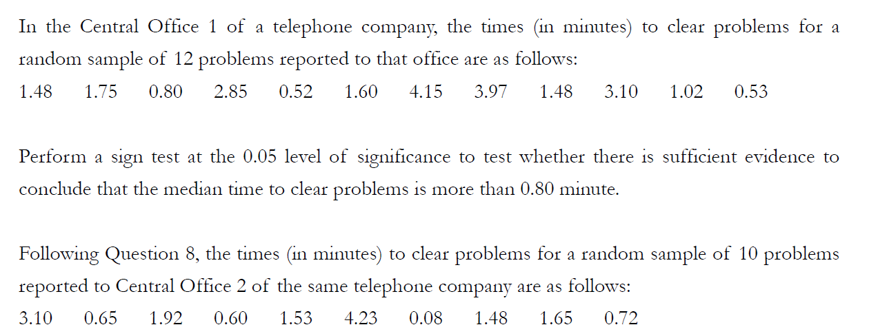 Solved In the Central Office 1 of a telephone company, the | Chegg.com