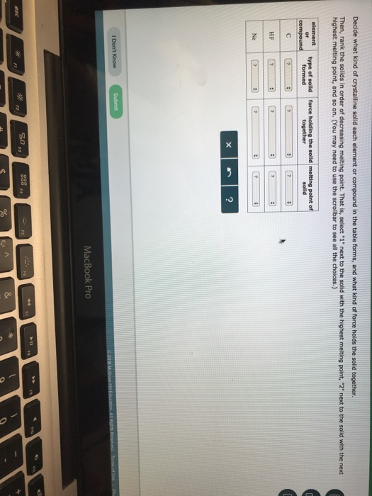 Solved Decide what kind of crystalline solid each element or | Chegg.com