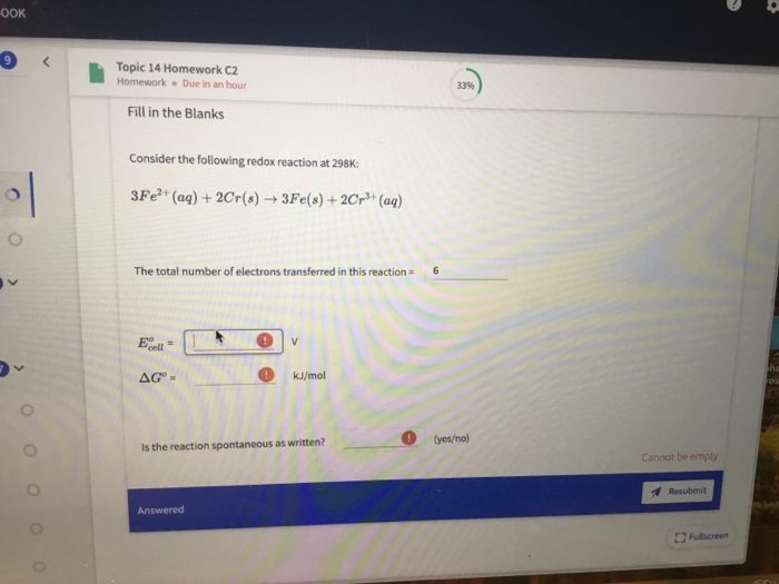 Solved OOK Topic 14 Homework C2 HomeworkDue in an hour 33% | Chegg.com
