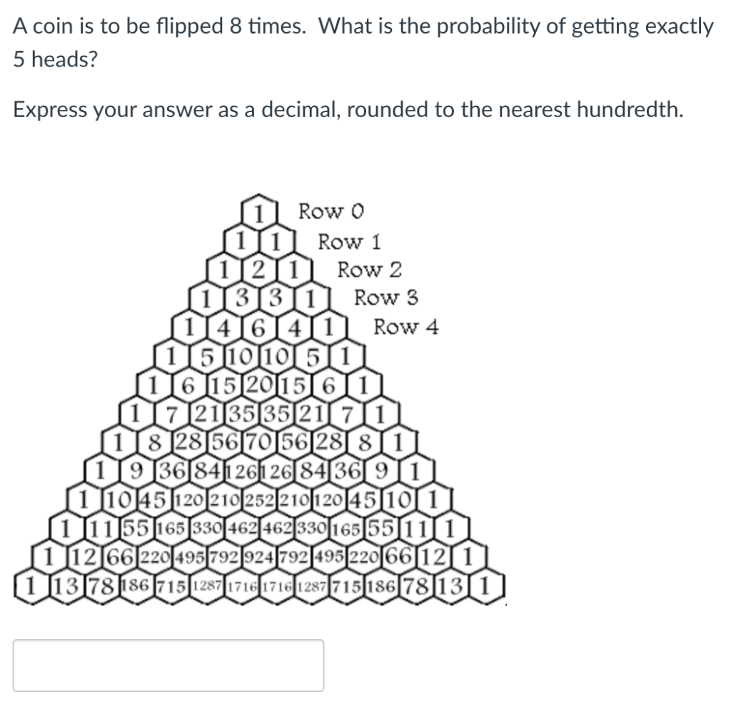 Solved A coin is to be flipped 8 times. What is the | Chegg.com