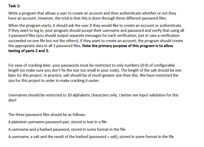 Must be in Java. Below is Task 1 and the code for it | Chegg.com