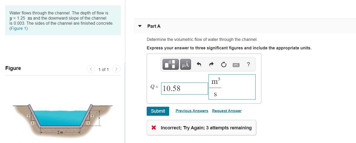 Solved Q1 Calculate The Depth Of Flow For An Open Or Cheggcom