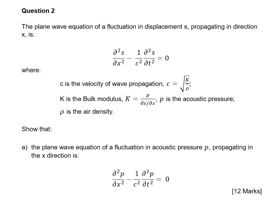 solved-question-2-the-plane-wave-equation-of-a-fluctuation-chegg