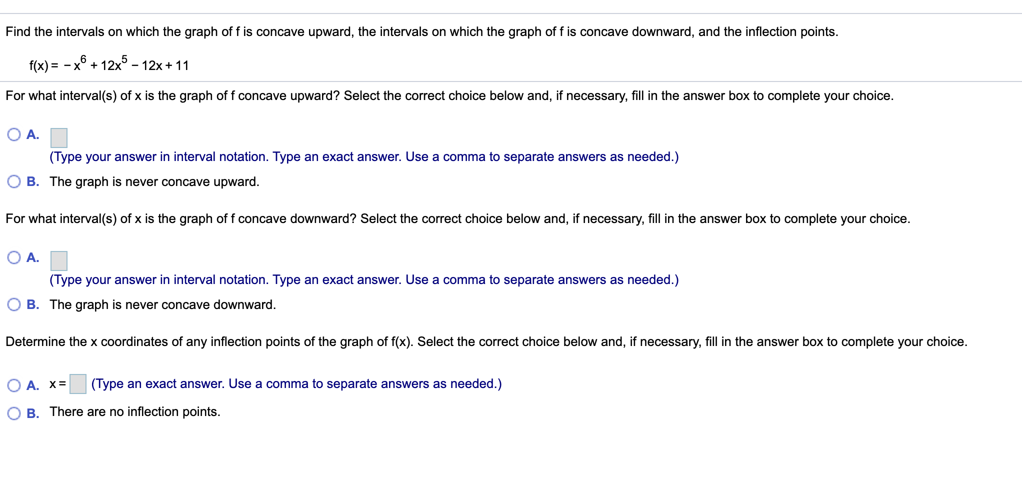 Solved Find the intervals on which the graph of f is concave | Chegg.com