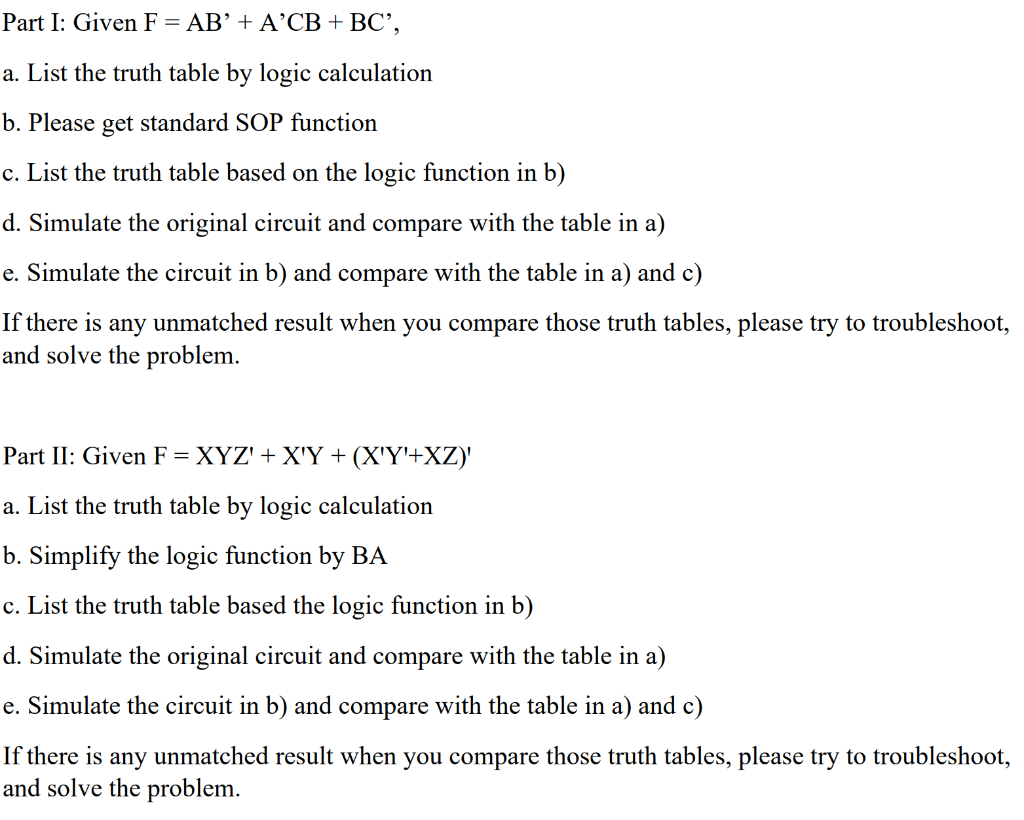 Solved please answer part 1 and 2. please show all the | Chegg.com