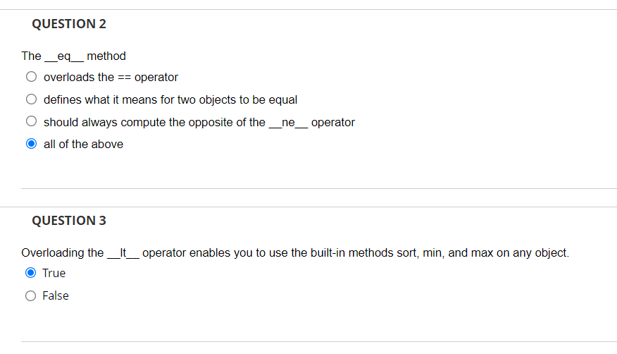 The Right Way To Overload Methods and Operators In Python