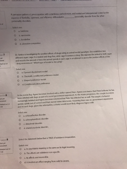 Solved A pervasive pattern of precc expense of flexibility, | Chegg.com