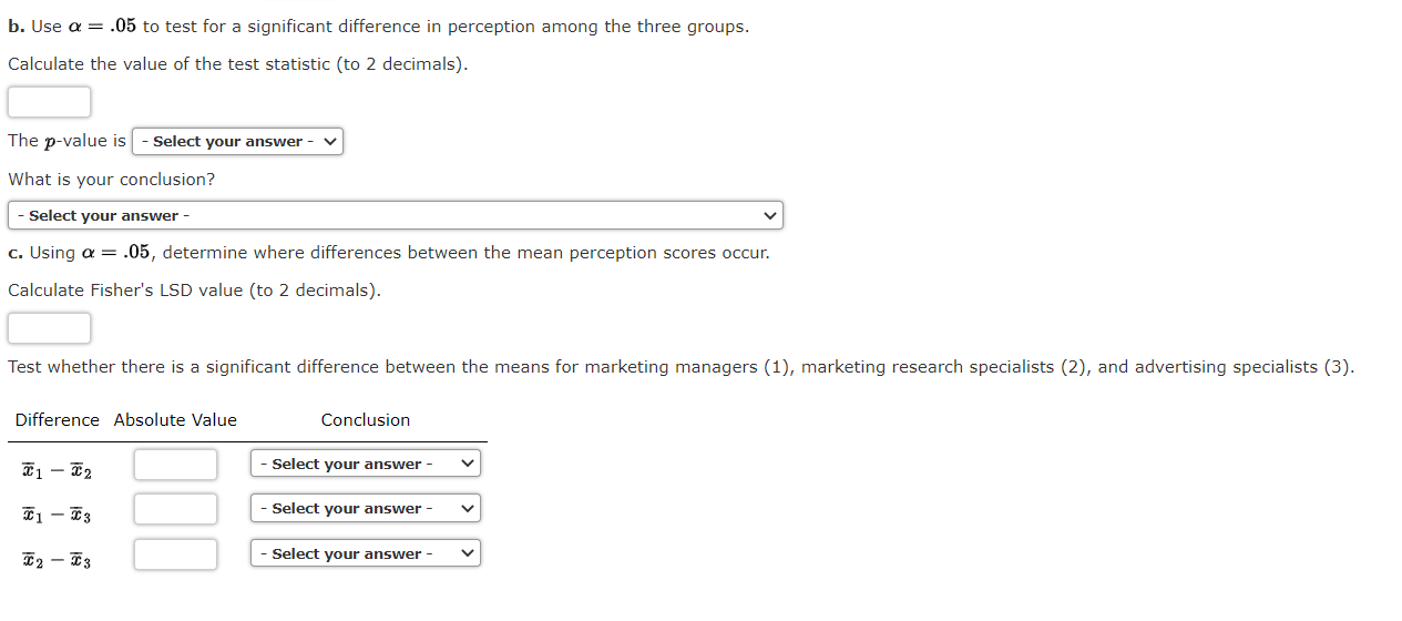 Solved The following data are from an experiment designed to | Chegg.com
