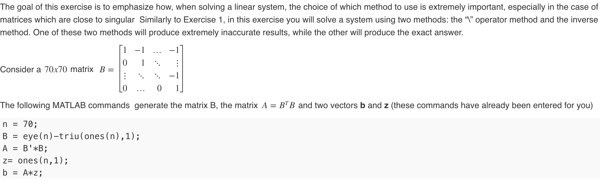 Solved The goal of this exercise is to emphasize how, when | Chegg.com