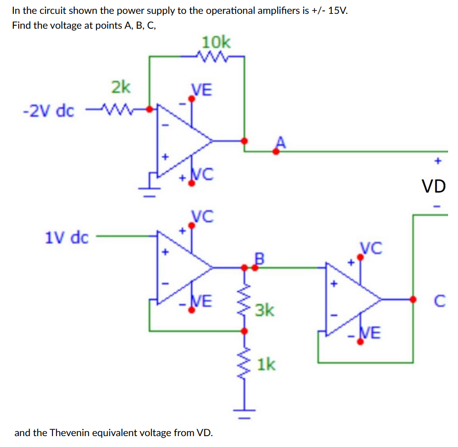 Solved In the circuit shown the power supply to the | Chegg.com