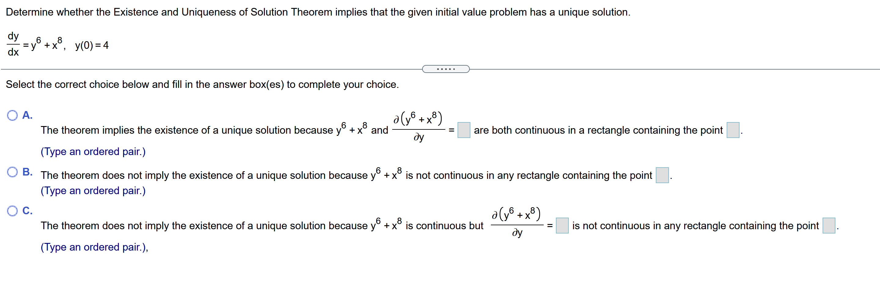 Solved Determine Whether The Existence And Uniqueness Of | Chegg.com