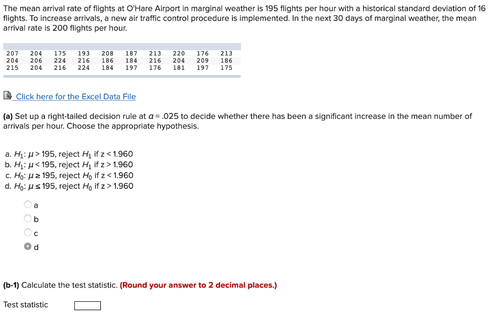 The Mean Arrival Rate Of Flights At O Hare Airport In Chegg Com