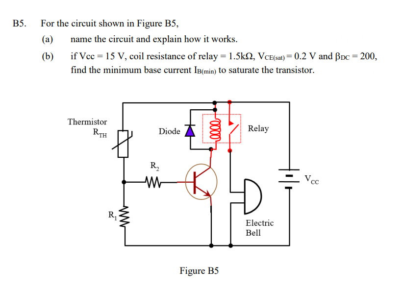 5. For The Circuit Shown In Figure B5, (a) Name The | Chegg.com