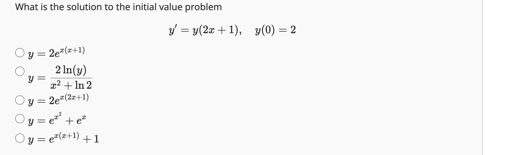 Solved What is the solution to the initial value problem \\[ | Chegg.com