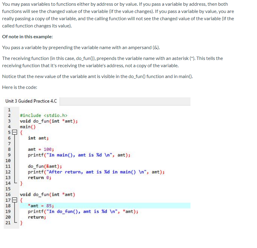 solved-you-may-pass-variables-to-functions-either-by-address-chegg