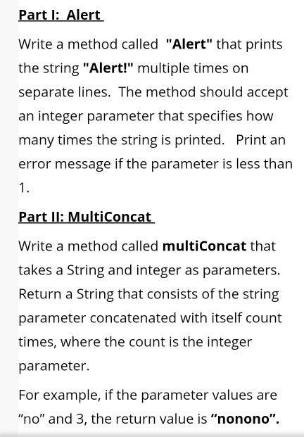 Solved It has to be written as a separate Java for each part | Chegg.com