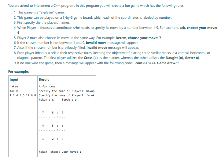 Solved You are asked to implement a C++ program. In this | Chegg.com