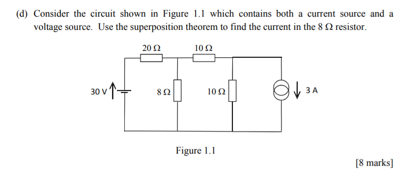 Solved (d) Consider The Circuit Shown In Figure 1.1 Which | Chegg.com