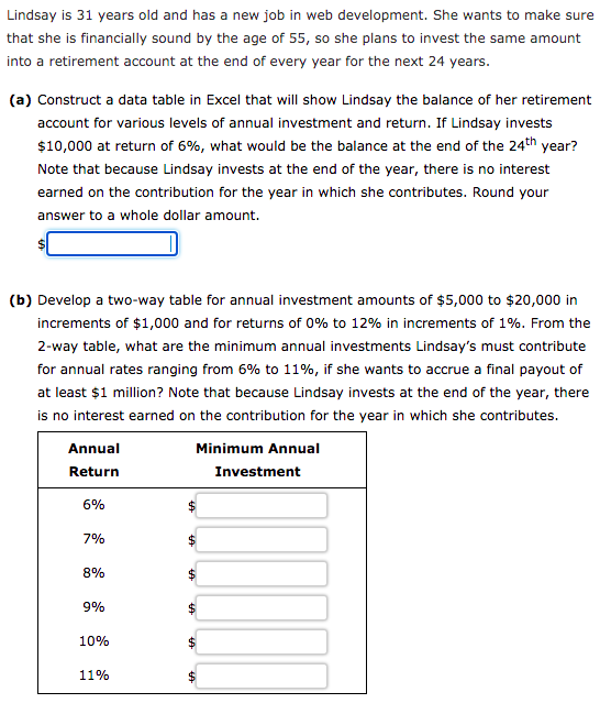 lindsay is calculating