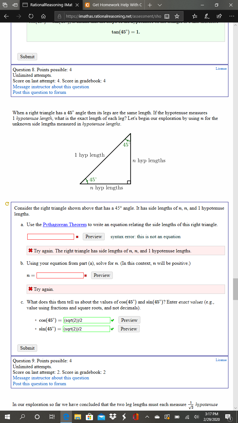 Solved 5 Rational Reasoning Imat x C Get Homework Help With | Chegg.com