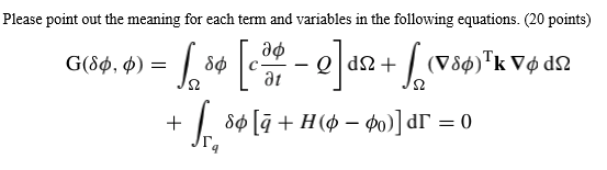 Please Point Out The Meaning For Each Term And V Chegg Com