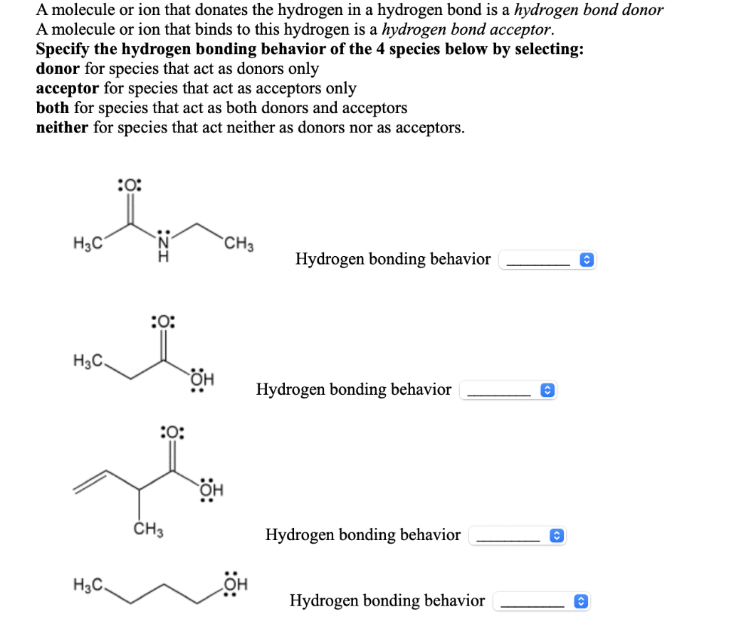 Solved A molecule or ion that donates the hydrogen in a | Chegg.com