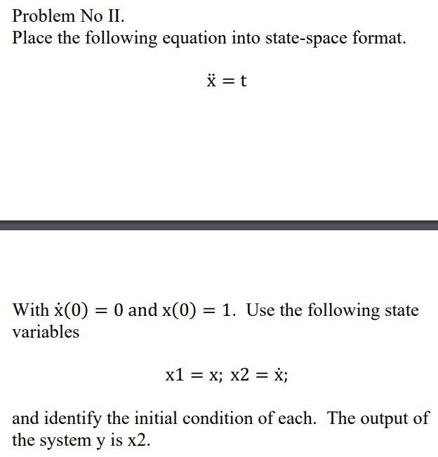 Solved Problem No II. Place the following equation into | Chegg.com