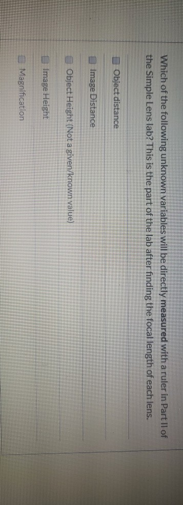 Solved: Which Of The Following Unknown Variables Will Be D... | Chegg.com