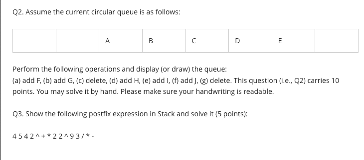 data structures assignment questions