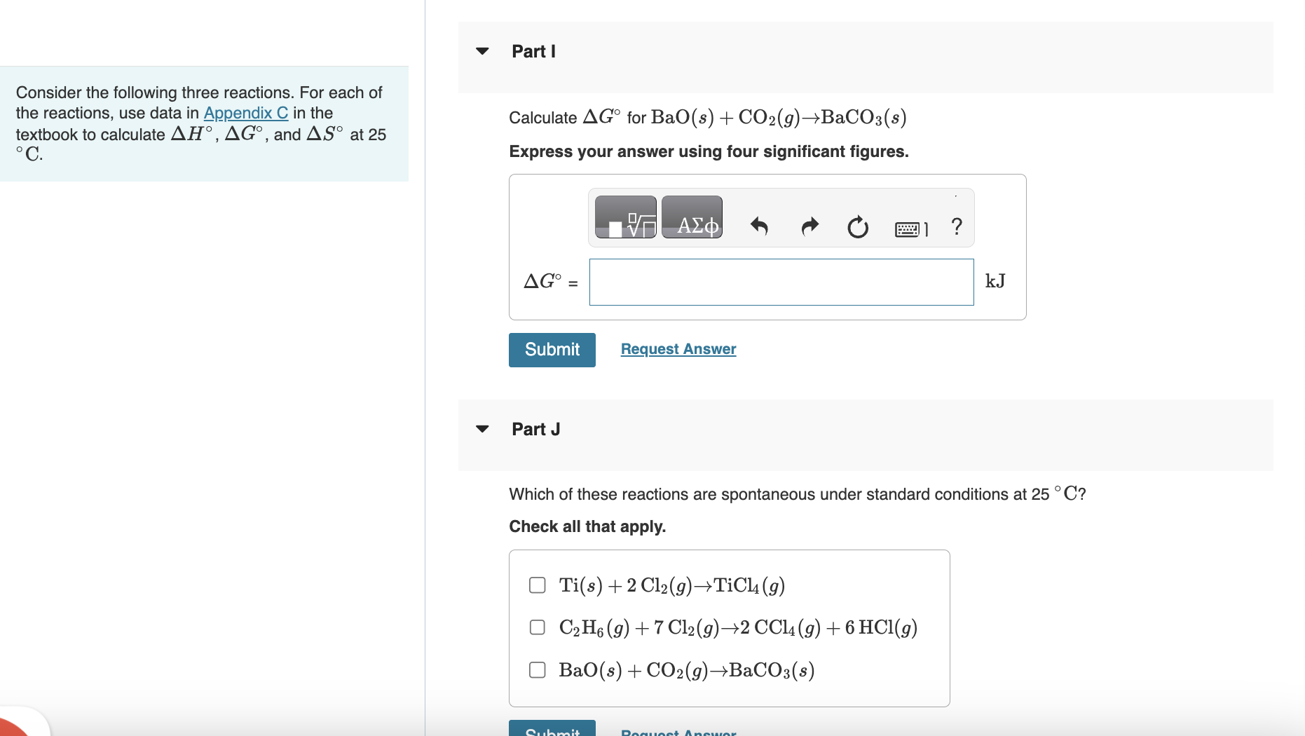 Solved Consider the following three reactions. For each of | Chegg.com