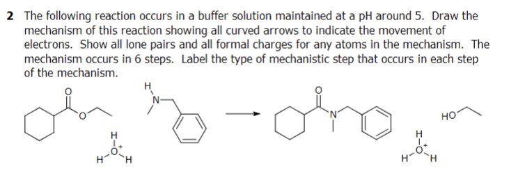 Solved The following reaction occurs in a buffer solution | Chegg.com