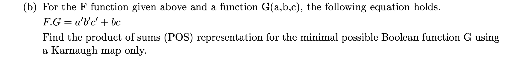 Solved (b) ﻿For the F ﻿function given above and a function | Chegg.com