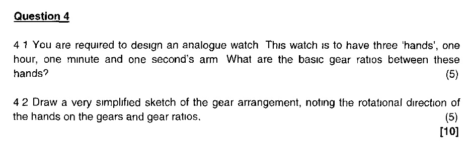Solved Question 4 4 1 You are required to design an analogue | Chegg.com