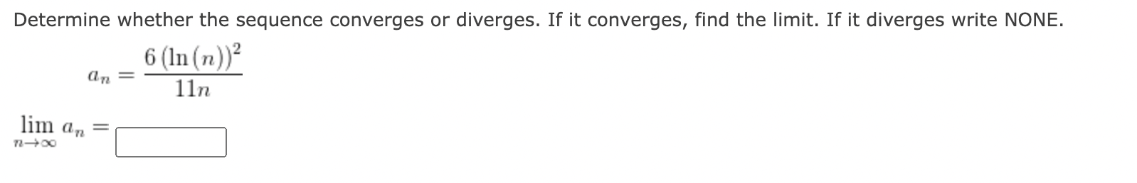 Solved Determine Whether The Sequence Converges Or Diverges. | Chegg.com